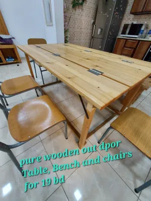 Outdoor table chair bench and sofa