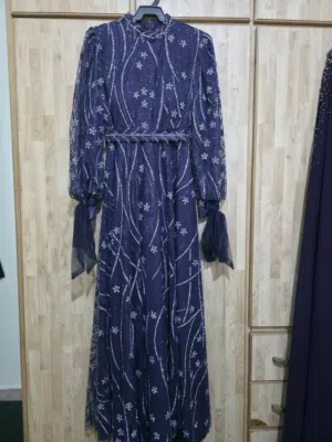 فساتين سهرة للمحجبات لبسة واحدة فقط .. موديلات مميزة بحالة الجديد