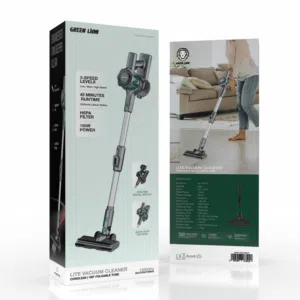 مكنسة كهربائية لاسلكية 150 واط وضغط 12000 باسكال من جرين ليون Green Lion Lite Vacuum Cleaner Cordles