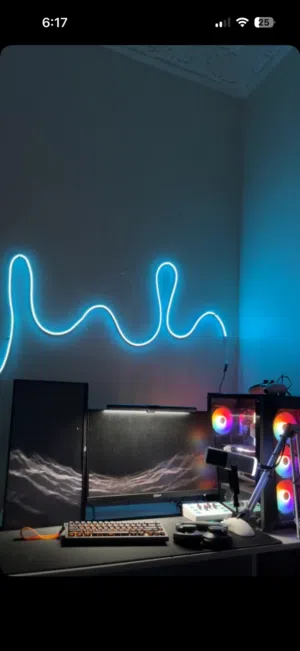 بيسي و مايك و شاشتين ومكسر وماوس وكيبورد Set up for sell ست اب كامل للبيع