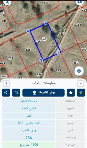 للبيع ارض سكنيه بقريه قطر دونم ونص بكوشان مستقل