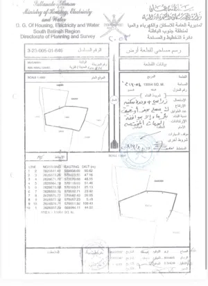 ارض زراعية فضاء للبيع المصنعة مع بئر مصرح موقع مميز