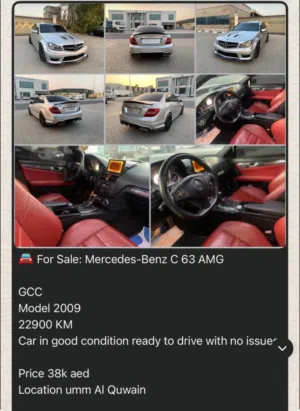 Used Mercedes Benz C-Class in Um Al Quwain