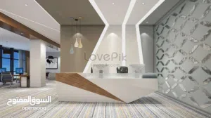 مكتب راقٍ للإيجار – مفروش بالكامل   Luxury Office for Rent (Fully Furnished)