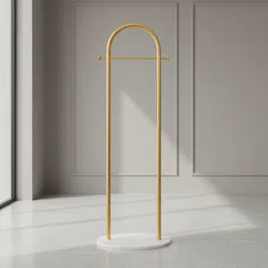 علاقة ملابس ذهبية بقاعدة رخامية 1015-GOLD