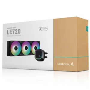 تبريد مائي DEEPCOOL LE720 360mm ARGB AIO CPU LIQUID COOLER – BLACK