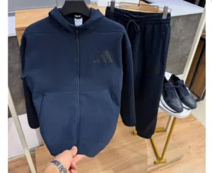 طقم رياضي شيك جدًا Adidas Premium Mirror Fit (قطعتين)