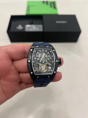 Minber watch automatic New/ ساعه مينبر اتوماتيك مكشوفة من خلف