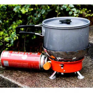 غاز طباخ  سفري مع شنته قابل للطي ب  رحلات تخييم