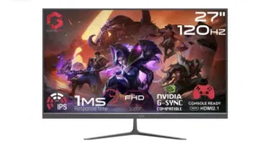 شاشة العاب جيمنج جديدة 27انش/120HZ  تدعم جميع انواع الاجهزه(SONY/XBOX XS/PC)