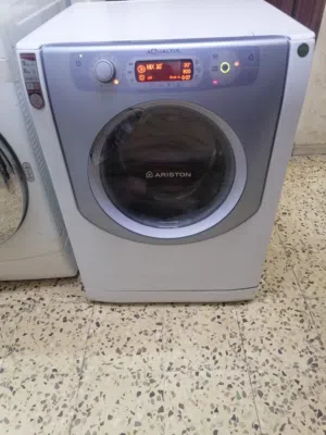 غساله اريستون 9 كيلو غسيل 6 كيلو تحميص فحص كامل