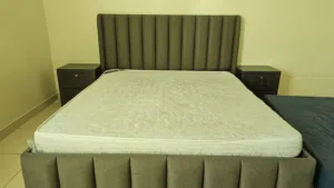 Bedroom Set for Sale – Bed with Matching Side Tables, Excellent Condition, Strong & Comfortable