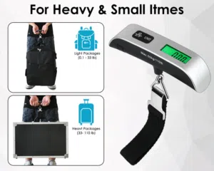 ميزان شنط حقائب السفر رقمي ديجيتال 50 كيلو ميزان وزن متعدد الاستخدام سهل الحمل و دقيق scale امتعه