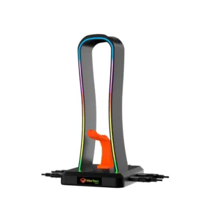 Meetion U002 RGB Stand For Gaming Headset حامل قاعدة سماعات مضاءة مع مداخل