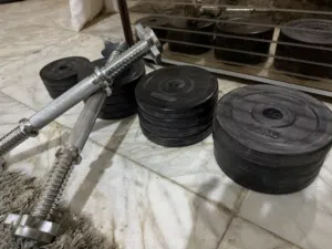 دنابل حديد مع الأوزان 4*4