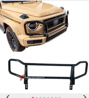 2019 _2023 mercedes G class front brush  guard . Black .