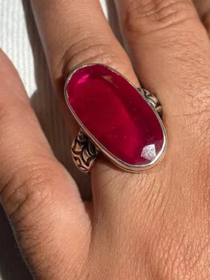 خاتم ياقوت احمر