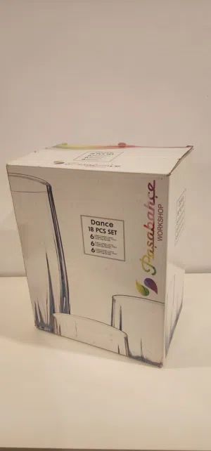 طقم كوبايات لم تستخدم - 18 قطعة Glass sit - 18 pices