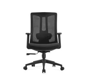 Medium Back Office Swivel Chair Mesh Ergonomic Design with Lumbar Support and Strong Base