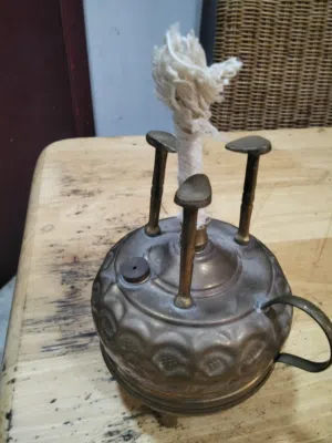 Vintage Brass Kerosene Lamp / Stove