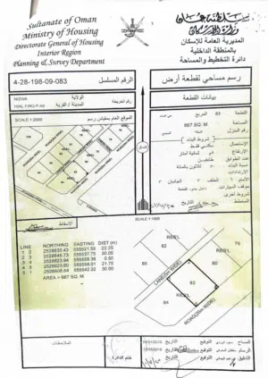 Residential Land for Sale in Al Dakhiliya Nizwa
