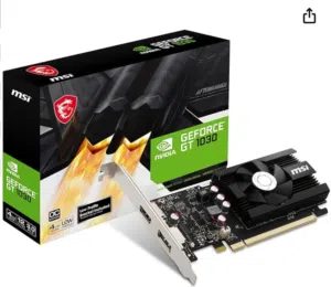 كرت شاشة MSI GeForce GT 1030 4GB GDDR4 PCI Express 3.0 x16