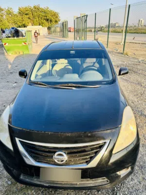 Nissan Sunny black model 2013  GCC specification  engine Size 1.5L