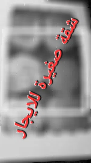 شقة صغيرة للايجار