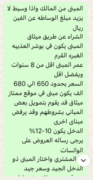 ابحث عن مبنى سكني تحاري بوشر فقط بشروط محدده