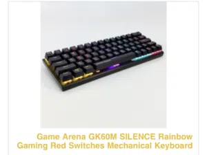 Game Arena GK60M SILENCE Rainbow Gaming Red Switches Mechanical Keyboard