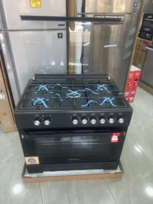 غاز كونتي 90 سم فل سفتي منصب ثقيل تيفال لون أسود مميز