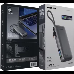 بطارية عملاقة 20000mAh بقدرة 165 واط لشحن كل أجهزتك أينما كنت ضمان سنة
