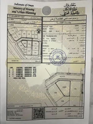 Residential Land for Sale in Muscat Al Khoud