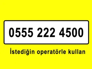 Çok özel bir Türkiye telefon numarası Dilediğiniz operatörle kullanabilirsiniz.