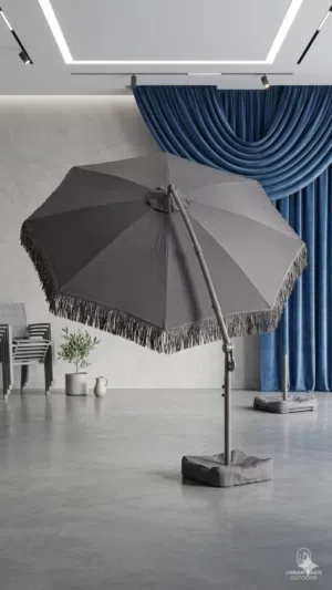 مظلة ثمانية اوتوماتيك خارجية فخمة المقاس 3×3 قاعدة رملية قوية و ثبات عالي وآمن