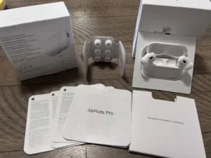 Brand new sealed replica AirPod pros brand new for 65 JD noise cancellation and work like real ones