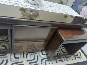 طاولة وسط مع 4 ترابيزات خشب لاتيه 18 كامل