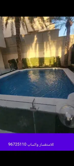 للايجار فيلا في سلوي موقع مميز مدخل ومخرج سهل المواصفات دورين + روف + حوش كبير + حديقه + حمام سباحه