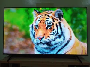 Hisense 4K 55 inch smart tv along with LG 2.1 soundbar plus woofer