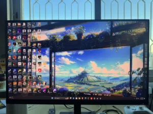 شاشة HP Omen 27q Gaming Monitor 27” QHD 165Hz جدة عالية جدا 2k بحالة ممتازة مع الكرتونة
