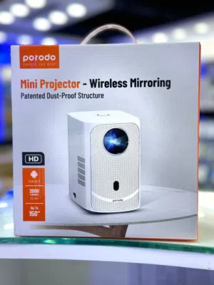 Porodo mini projector-wiresless mirroring 150 inch