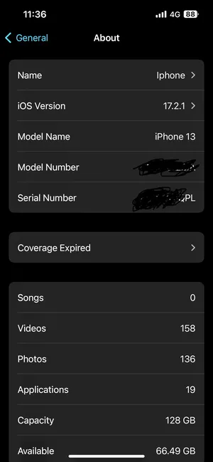 IPHONE 13(128GB)