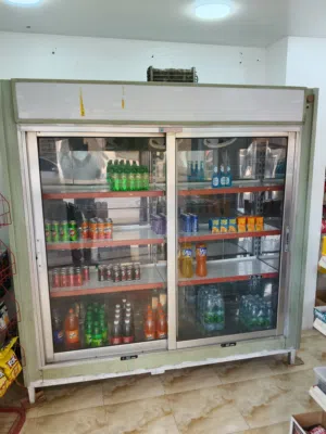 ثلاجة عرض بابين للبيع