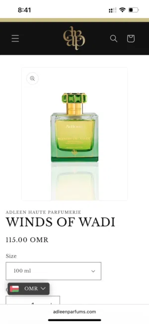 Winds of Wadi Adleen Haute Parfumerie