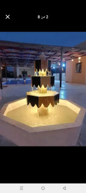 نوافير وشلالات باربكيو مشربيات عمدان حوض زريعه جميع انواع الحجر البناء وديكورات