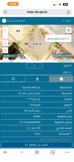 Residential Land for Sale in Amman Abu Nsair
