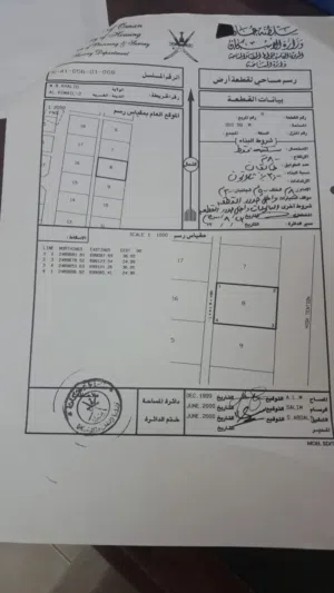Residential Land for Sale in Al Sharqiya Wadi Bani Khalid