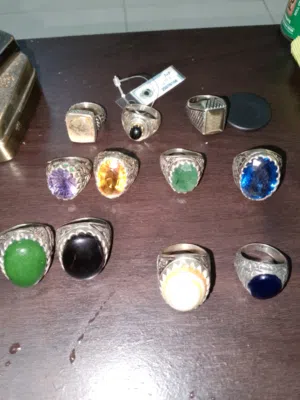 al originally rare stone with silver ring prices start 300to 500