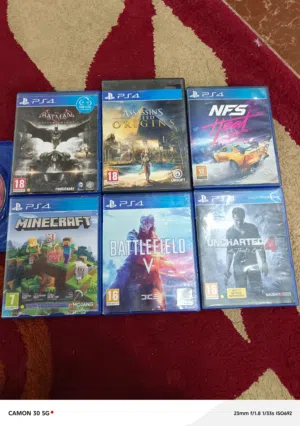 سيديهات + ادين ps4 اصلي اصلي