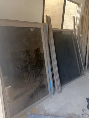 شبابيك الألمنيوم قاطع فلسطيني باب حربات ثقيل ابواب ريش عرض 360
